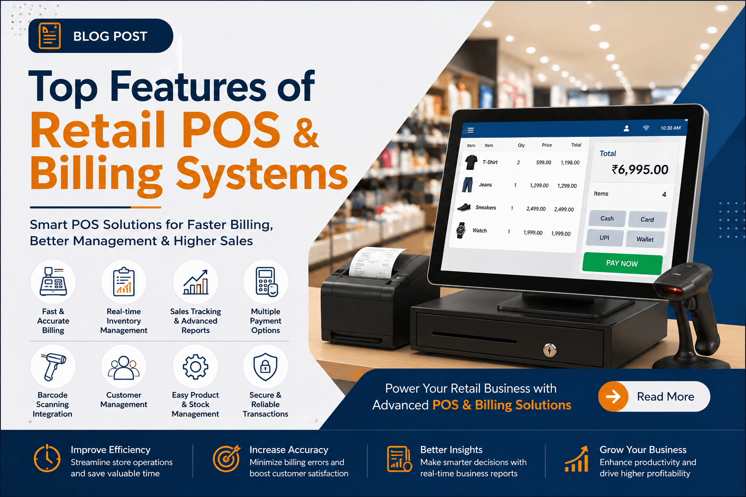 Top Features of Retail POS & Billing Systems | APSDP Solutions Blog